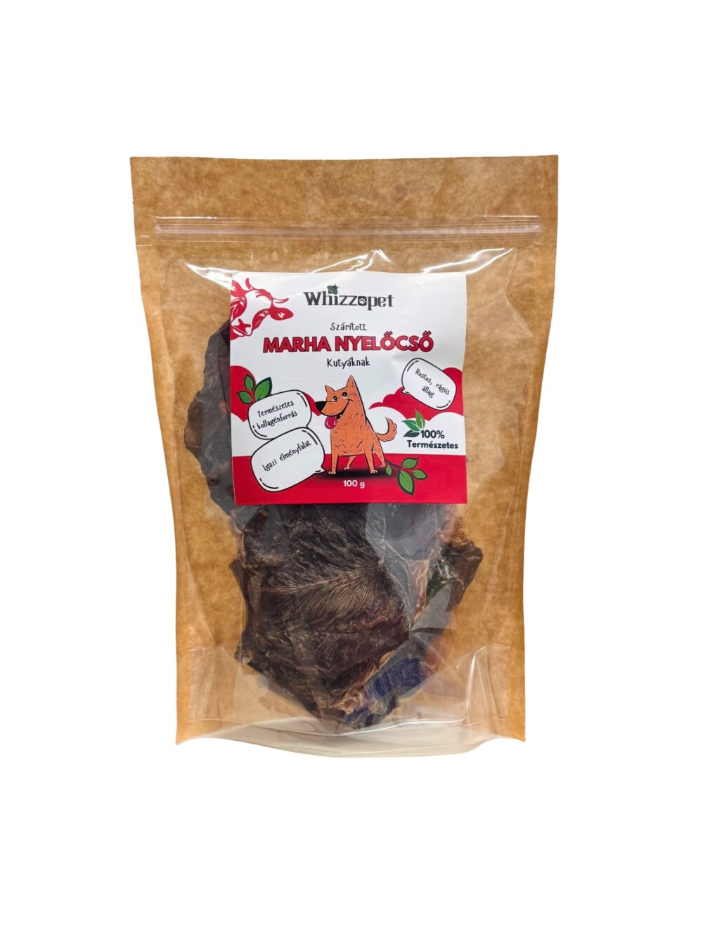 Szárított marha nyelőcső jutalomfalat kutyáknak, Whizzopet természetes snack kutyáknak
