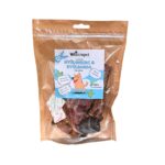 Szárított húsos nyúlborda és nyúlgerinc jutalomfalat kutyának.