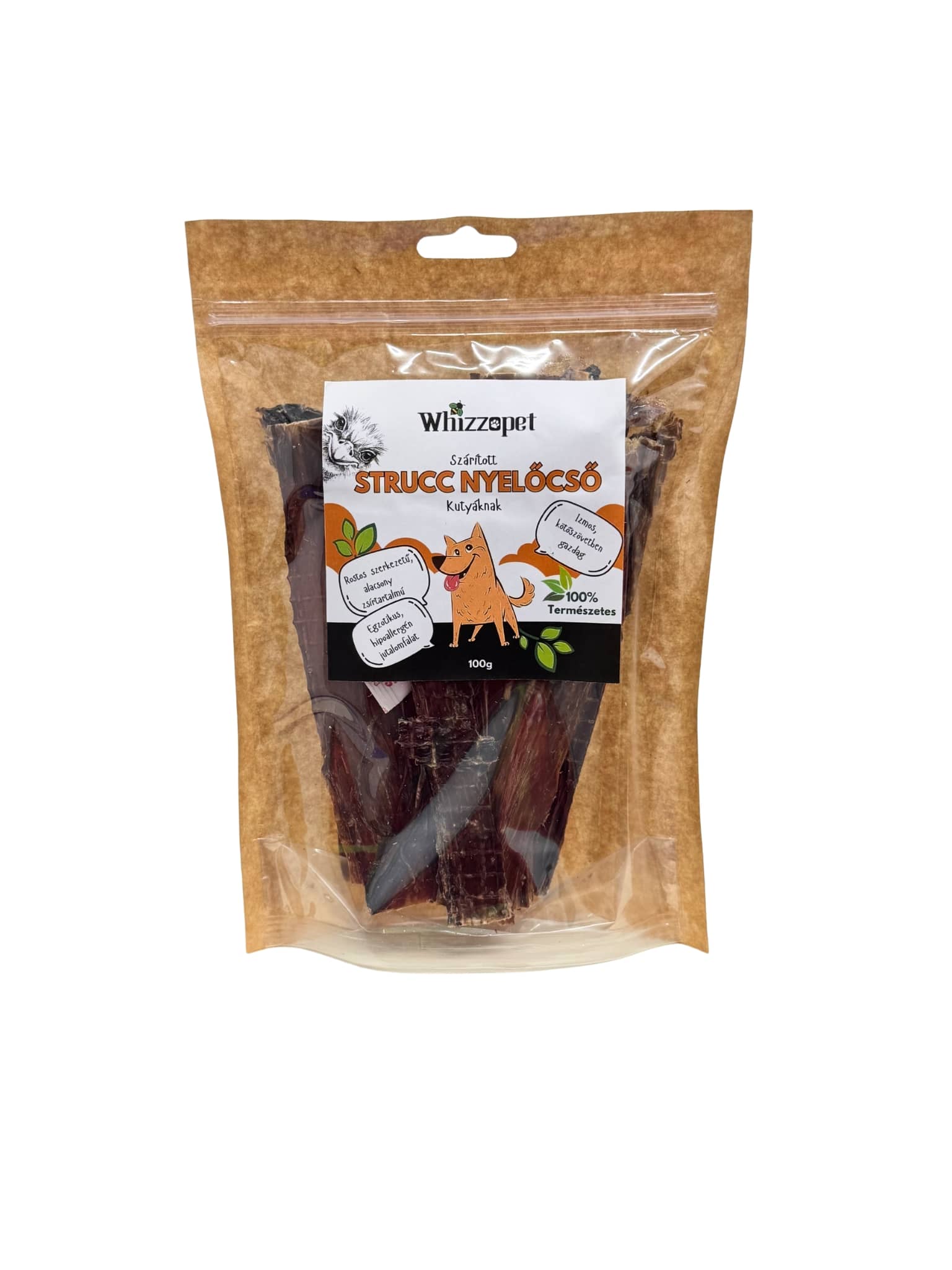 Szárított strucc nyelőcső kutyáknak.